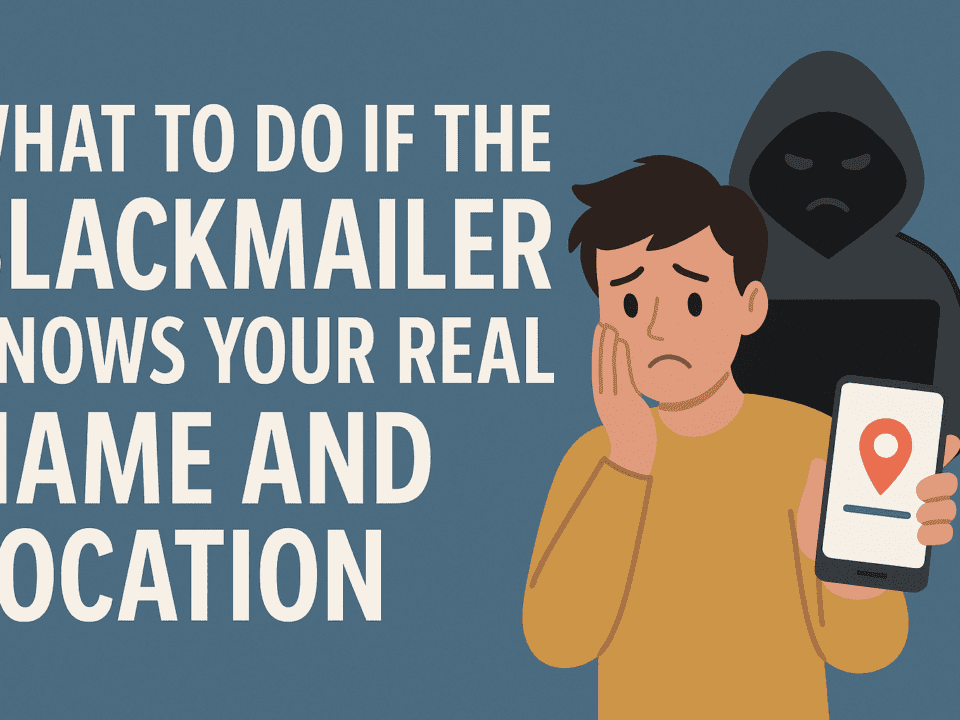 Blackmailer Knows My Name and Location — What Should I Do?