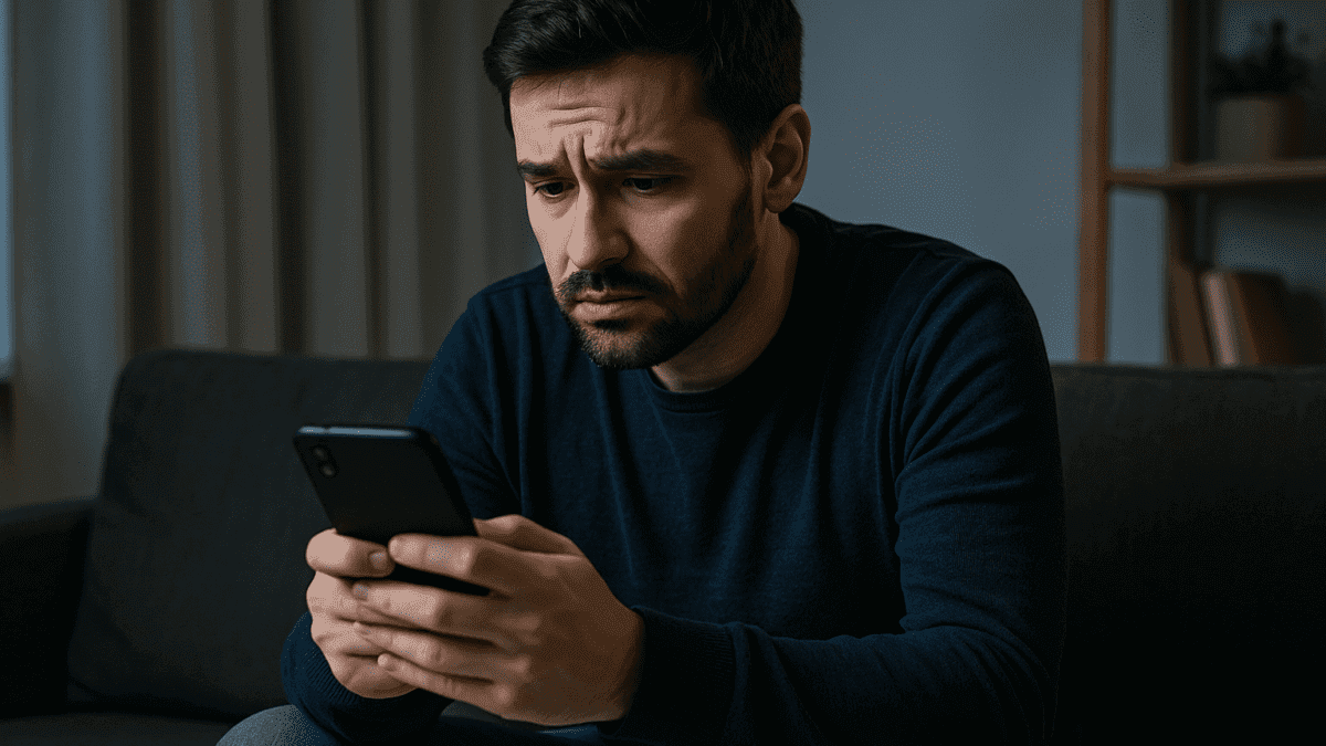 Snapchat Extortion threat message on phone screen