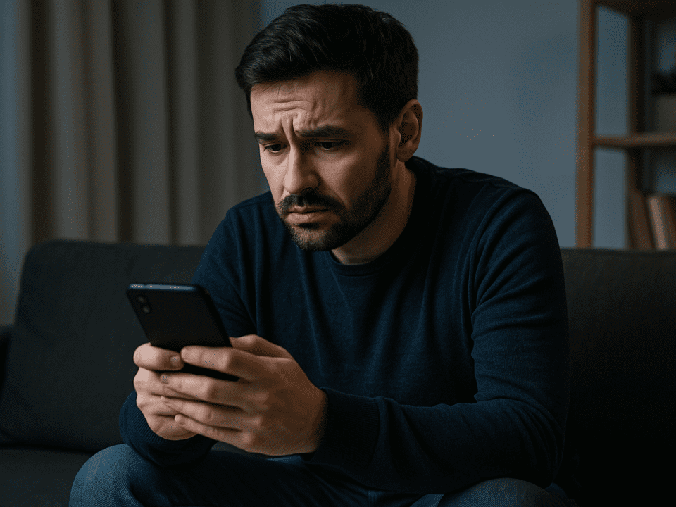 Snapchat Extortion threat message on phone screen