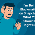 Man being blackmailed on Snapchat