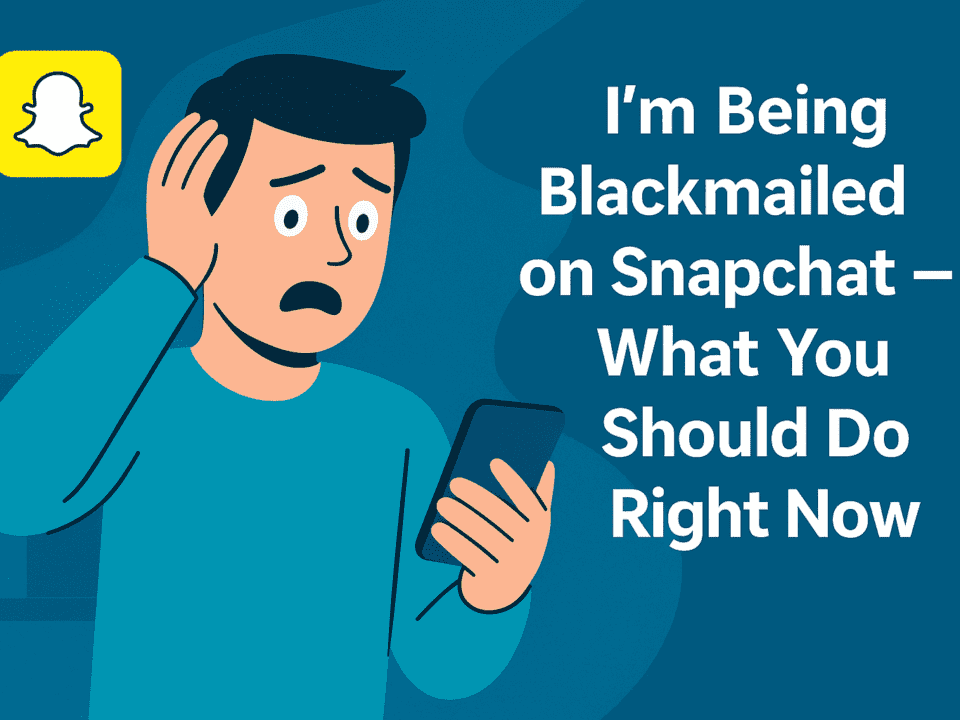 Man being blackmailed on Snapchat