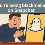 Young person facing blackmail on Snapchat